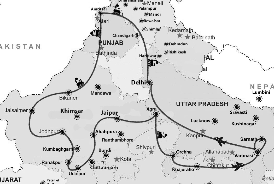 map of Nawabs of Lucknow
