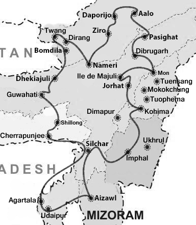 map of Nawabs of Lucknow